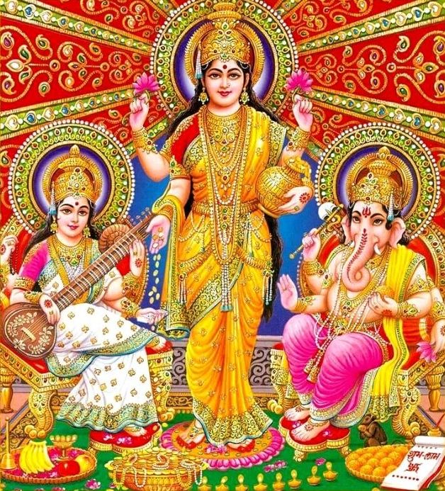 laxmi ganesh saraswati images