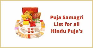 puja samagri list