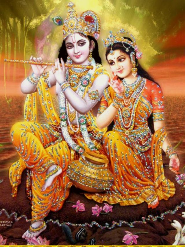 krishna radha hd wallpaper