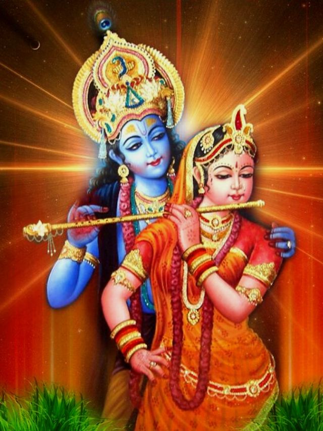 krishna with radha wallpaper 1