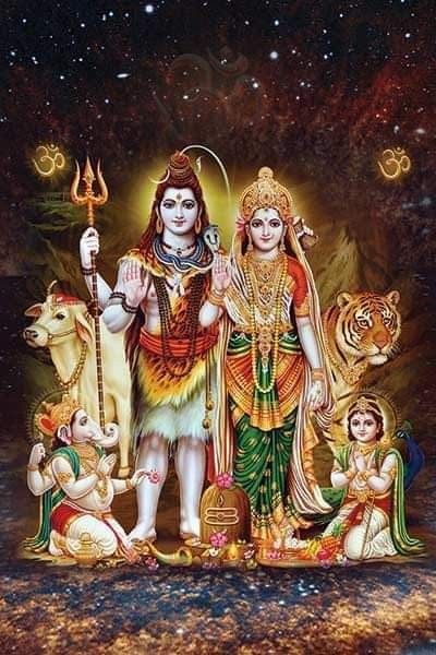 mahadev parbati hd image