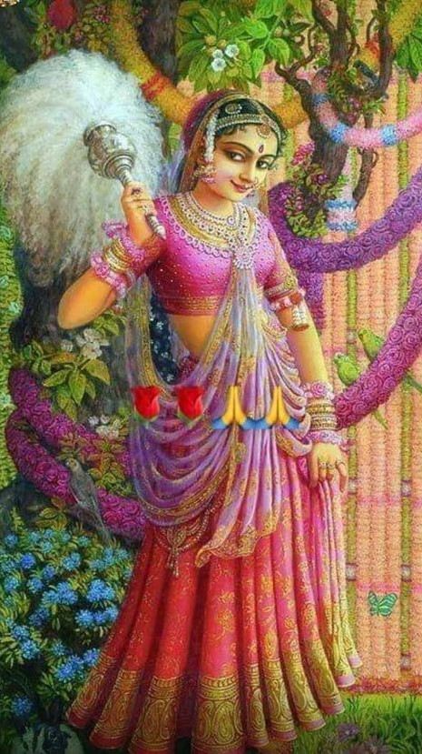colorful radha wallpaper
