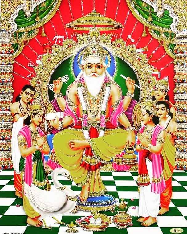 hd vishwakarma god image