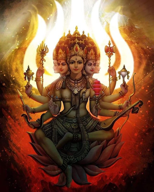 gayatri mata hd image
