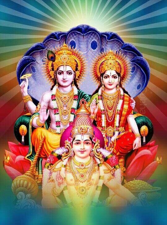image of vishnu and lakshmi