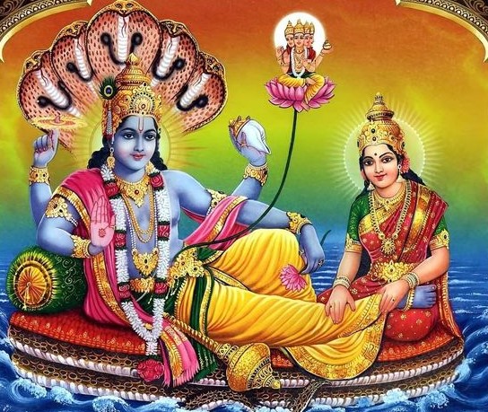 image of vishnu laxmi