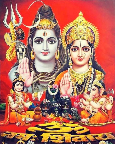 Lord Shiva Parvati Ganesha HD Wallpaper for Desktop Mobile Download