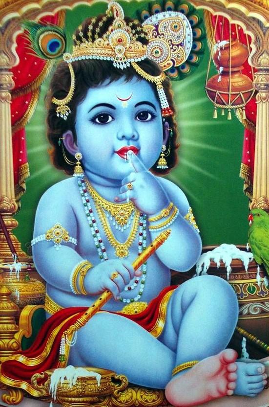 hindu god baby krishna wallpaper