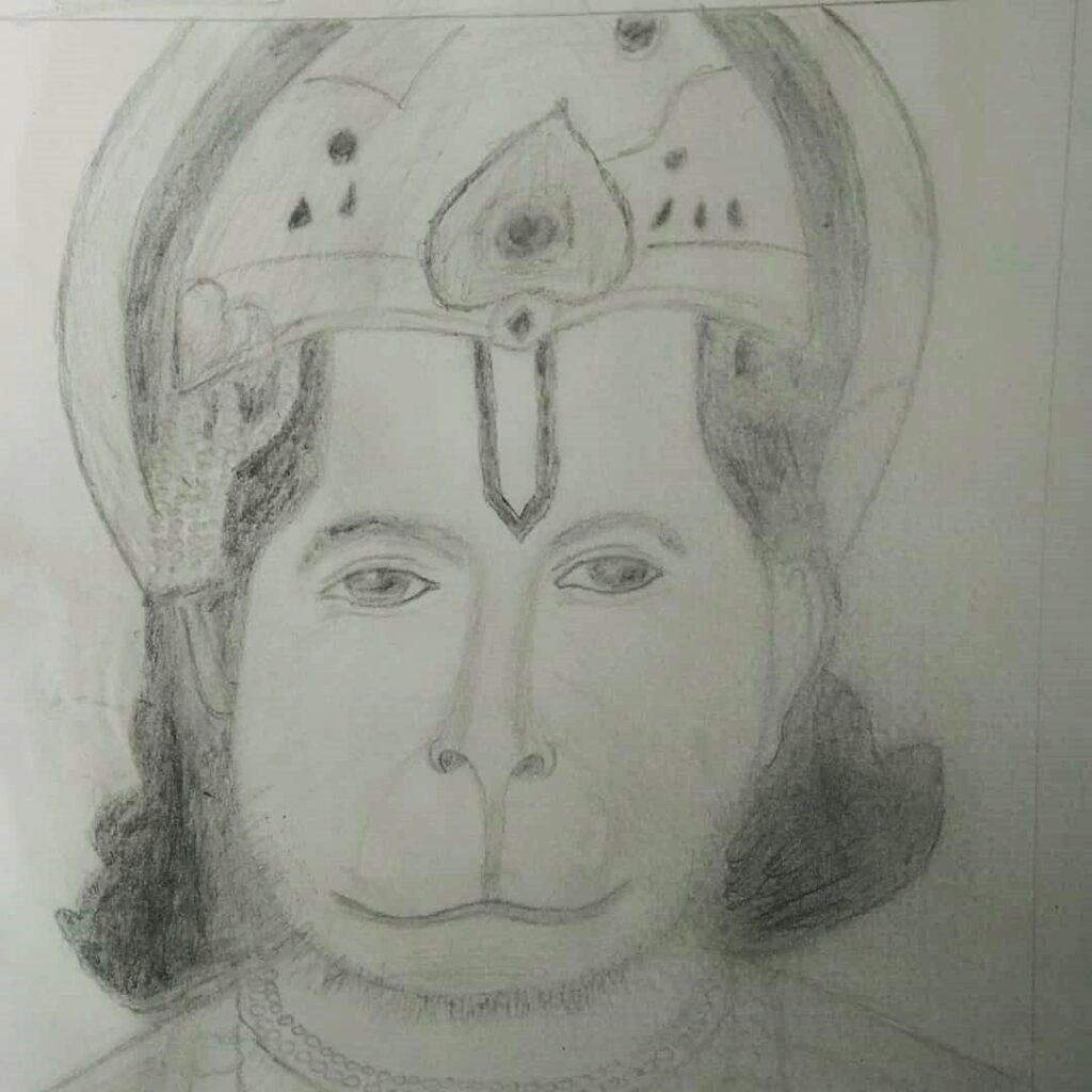 Hanuman Ji Drawing by Suman shivkumar Tiwari  Pixels