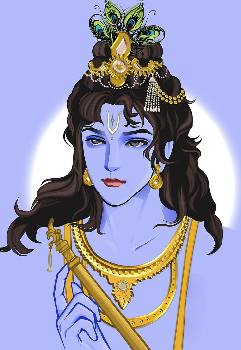 Lord Krishna HD Wallpaper - HinduWallpaper
