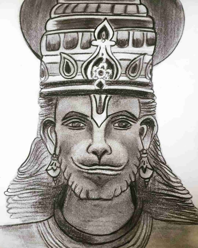 ArtStation  Pencil sketch of hanuman