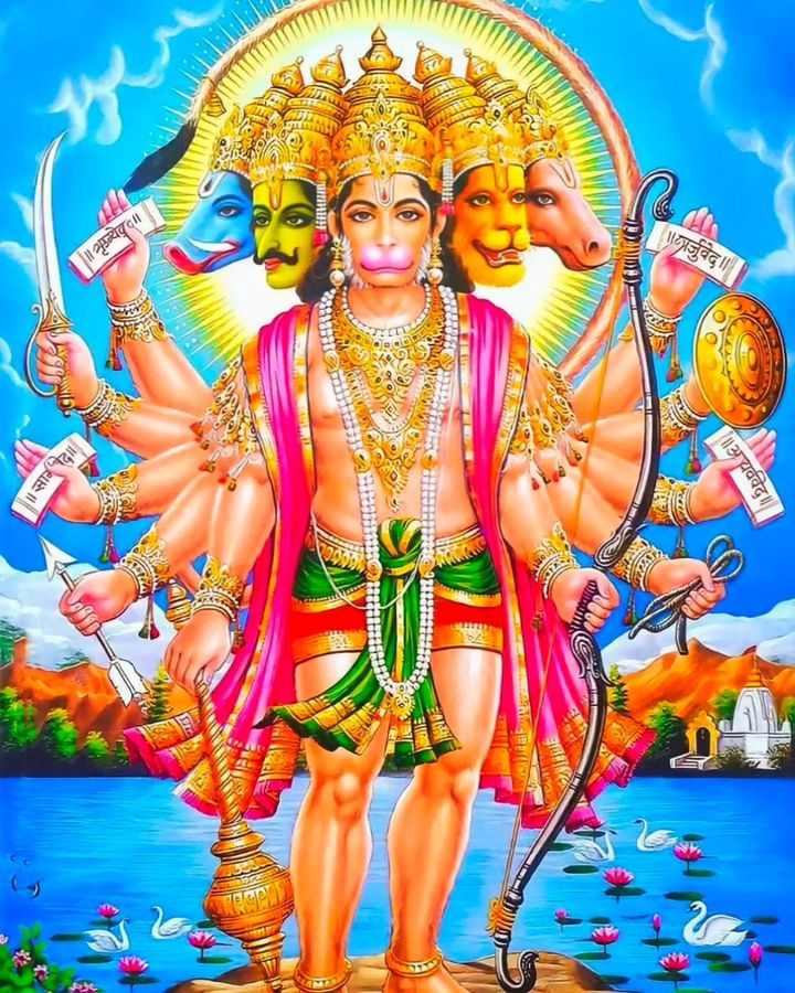 Bajrangbali Ka, Panchmukhi Hanuman Ji, lord, god, HD phone wallpaper |  Peakpx
