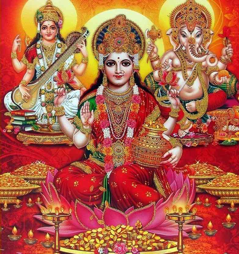 122+ HD Laxmi Ganesh and Saraswati Images Latest Collections 1 1080p laxmi ganesh saraswati full hd wallpaper