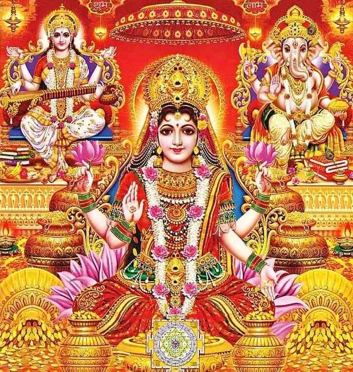 laxmi ganesh saraswati wallpaper