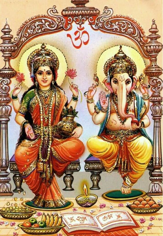 128+ Ultimate Ganesh Lakshmi Photos Collection 16 lakshmi with ganesh wallpaper