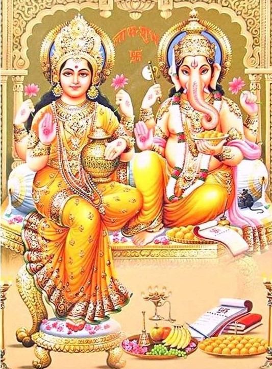 128+ Ultimate Ganesh Lakshmi Photos Collection 11 laxmi ganesh png wallpaper