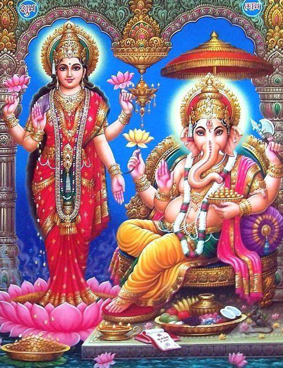 128+ Ultimate Ganesh Lakshmi Photos Collection 9 laxmi with ganesh wallpaper
