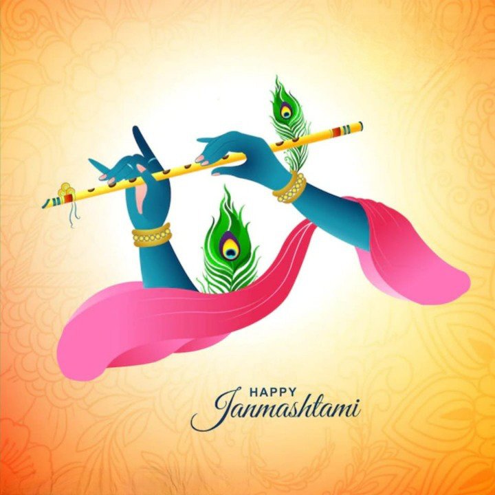whatsapp happy janmashtami images
