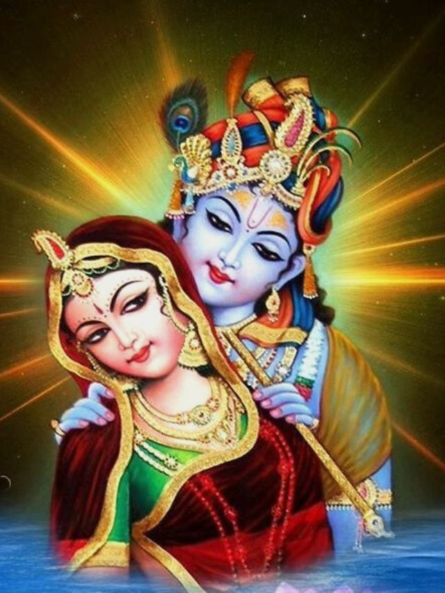 romantic radha krishna beautiful wallpaper