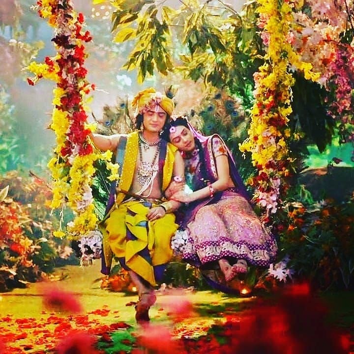 romance dp whatsapp radha krishna serial images