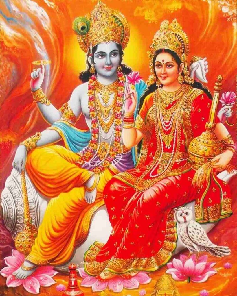 hd wallpaper vishnu lakshmi images 1