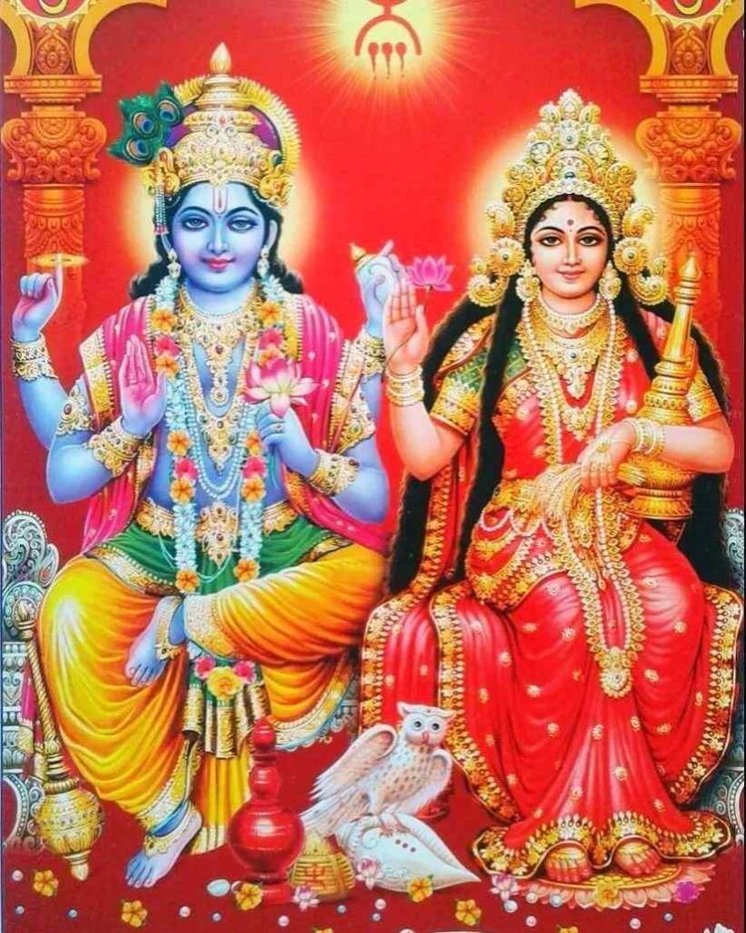 images of vishnu laxmi