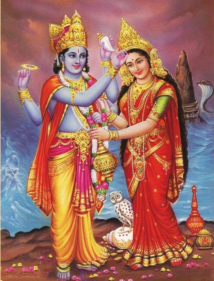 lakshmi vishnu image