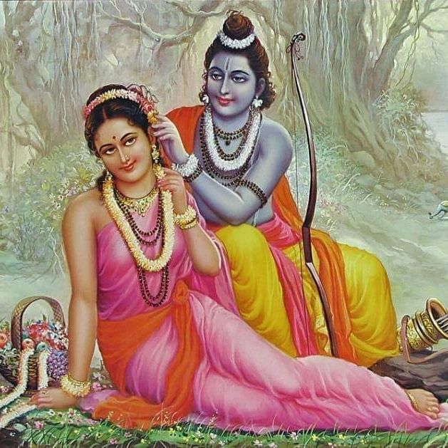 Sita Mata Shri Ram Photo Together Full HD Wallpaper Image