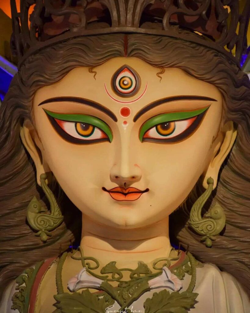 Durga Face Spiritual Symbolism