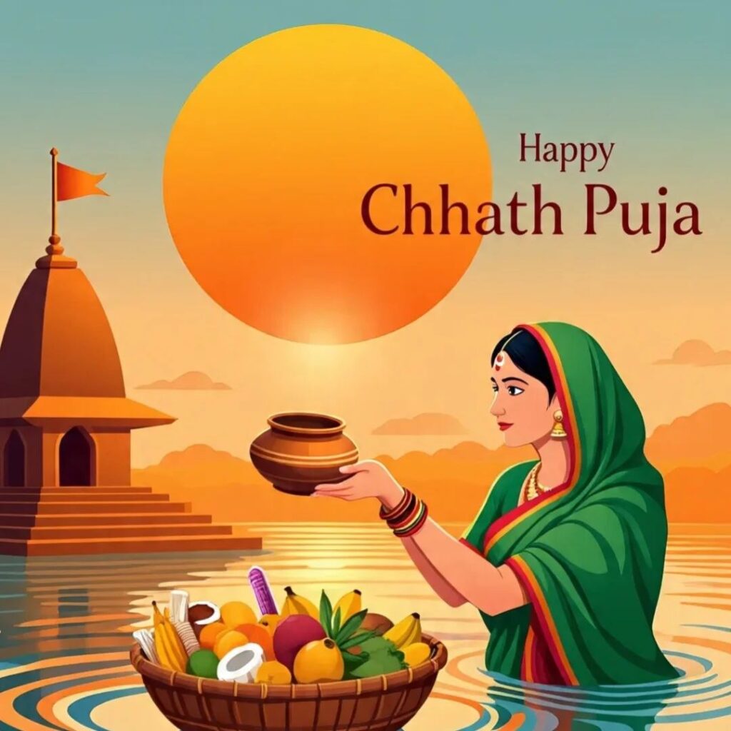 Celebrate with Stunning Chhath Puja Images 11 chhath puja wishes in hindi 4