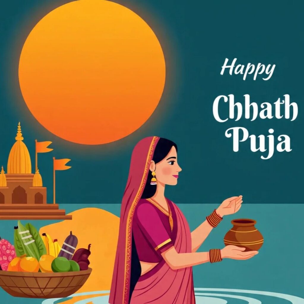 Celebrate with Stunning Chhath Puja Images 14 chhath puja wishes in hindi 7